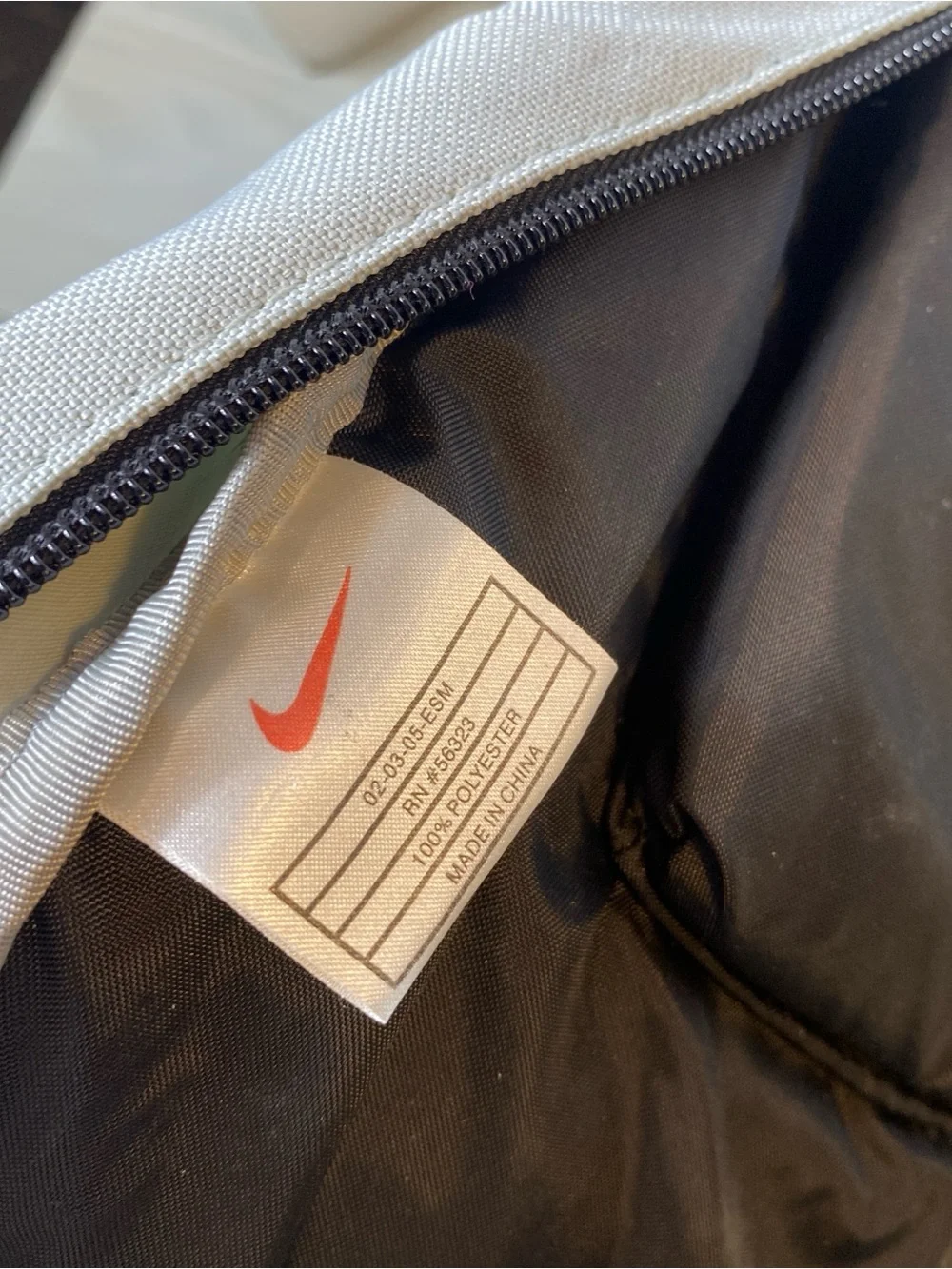 Nike Classic Backpack Daypack Blue Gray White Travel Hiking Tech Pocket VTG